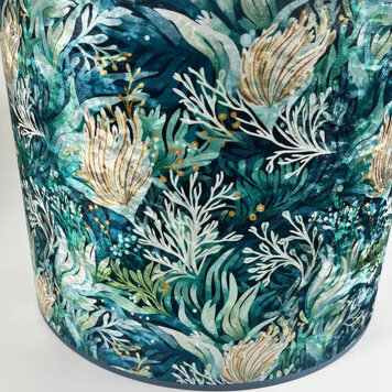 Jarapa 'Lagoon Deepwater' Velvet Lampshade-
