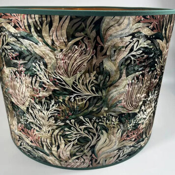 Jarapa 'Deep Water' Velvet Lampshade-