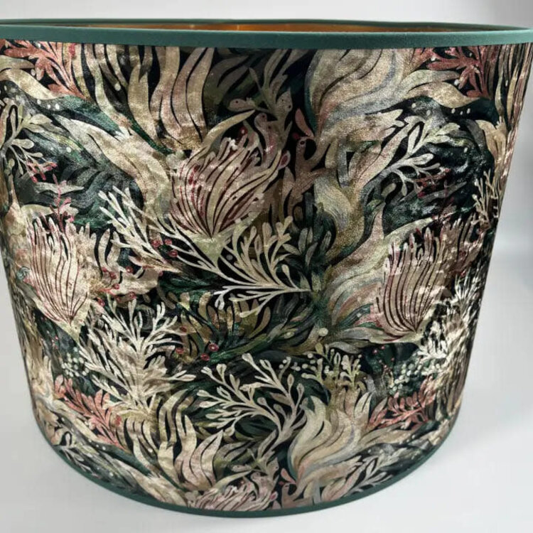 Jarapa 'Deep Water' Velvet Lampshade-