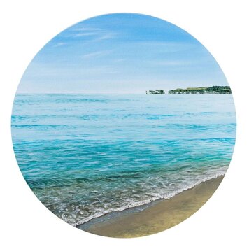 Naomi Ings 'Ebb & Flow' Round Limited Edition Print