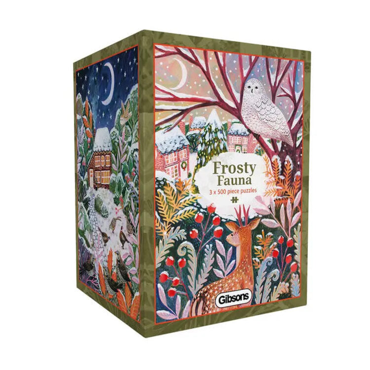 Gibsons Games 'Frosty Fauna' Set of 3 Christmas Jigsaws