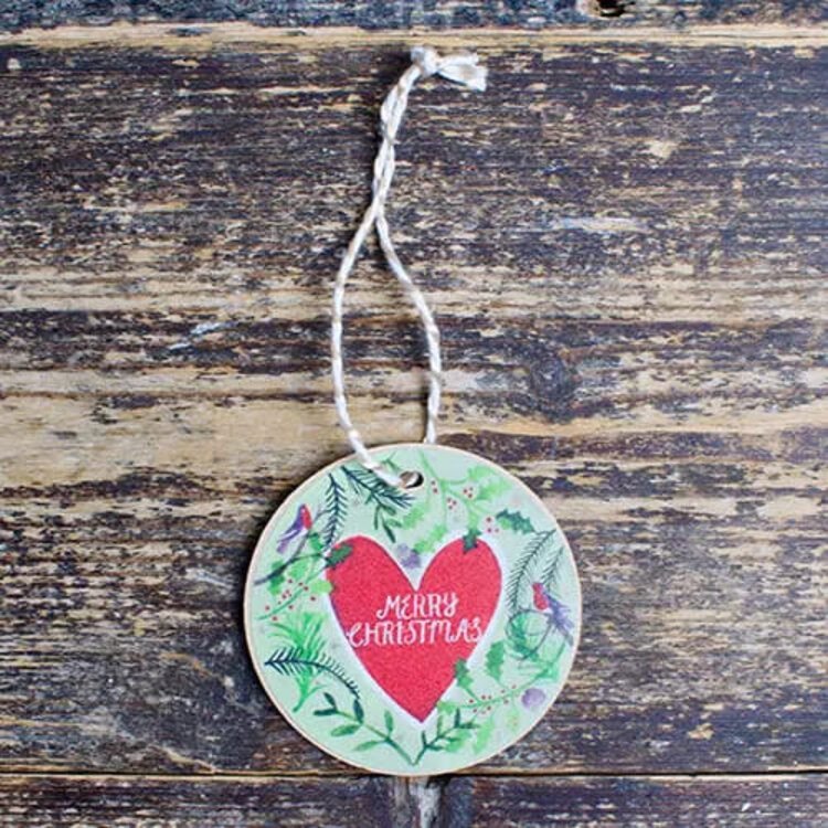 Driftwood Designs Hanging Christmas Decoration- Merry Christmas