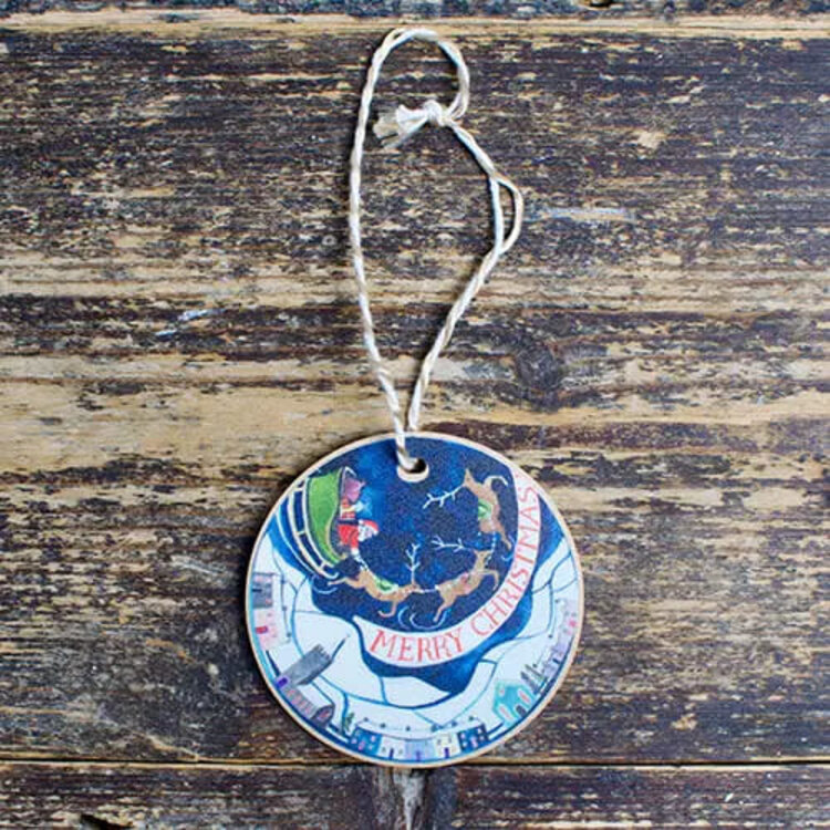 Driftwood Designs Hanging Christmas Decoration- Sleigh