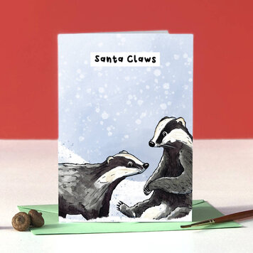Alexia Claire Santa Claws Christmas Card