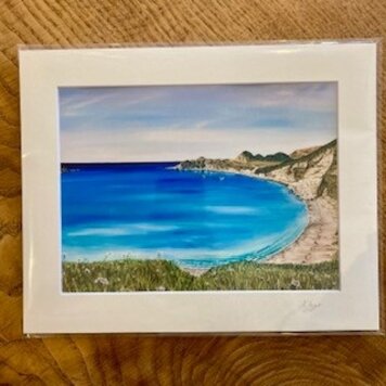 Naomi Ings 'Summer Solstice at Lulworth' Mounted Print