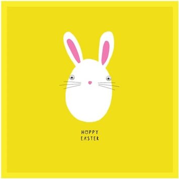 Googly 'Hoppy Easter' Bunny Rabbit Card