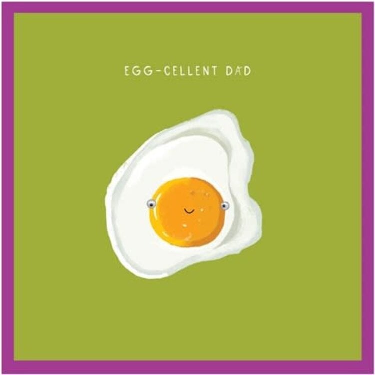 Googly 'Egg-cellent Dad' Card