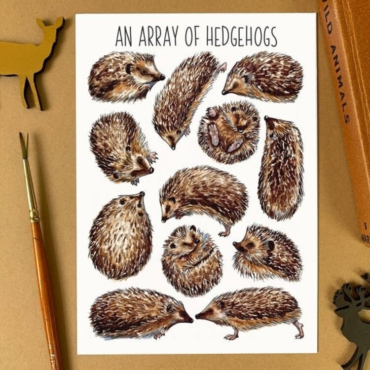 Alexia Claire 'Array of Hedgehogs' Wildlife Postcard