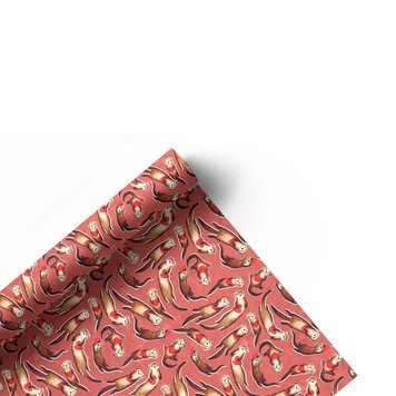 Alexia Claire Otters & Hearts Gift Wrap