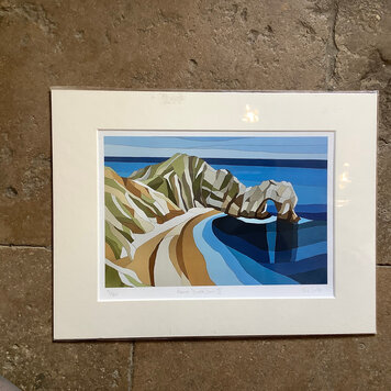 Caz Scott 'Above Durdle Door II' Limited Edition Print