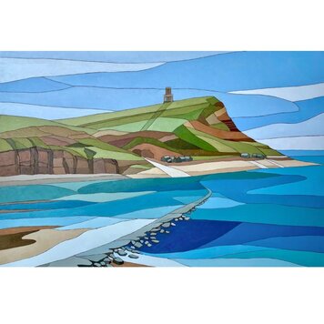 Caz Scott 'Winter's Day - Kimmeridge' Limited Edition Print