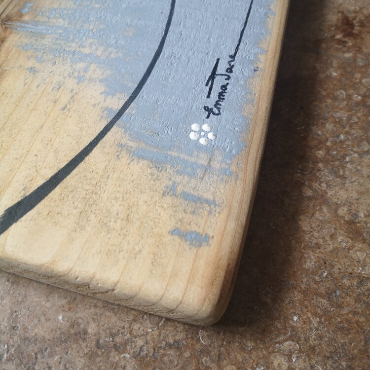 Emma Jane Small Grey Painted Rustic Wood - S268