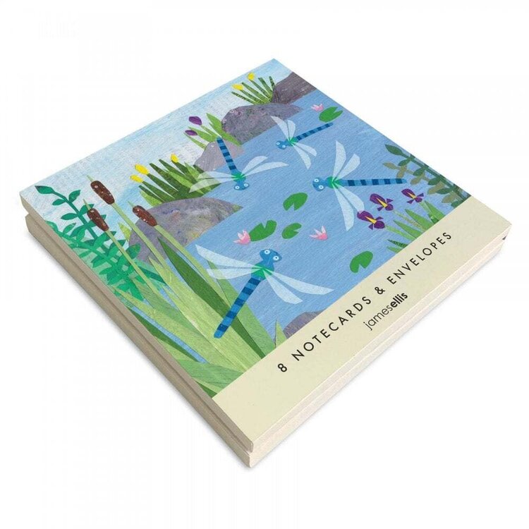 James Ellis 'Bees & Dragonflies' Wallet of 8 Notecards