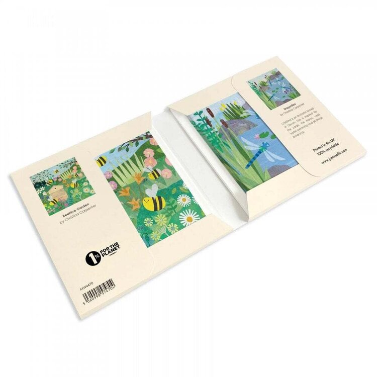 James Ellis 'Bees & Dragonflies' Wallet of 8 Notecards