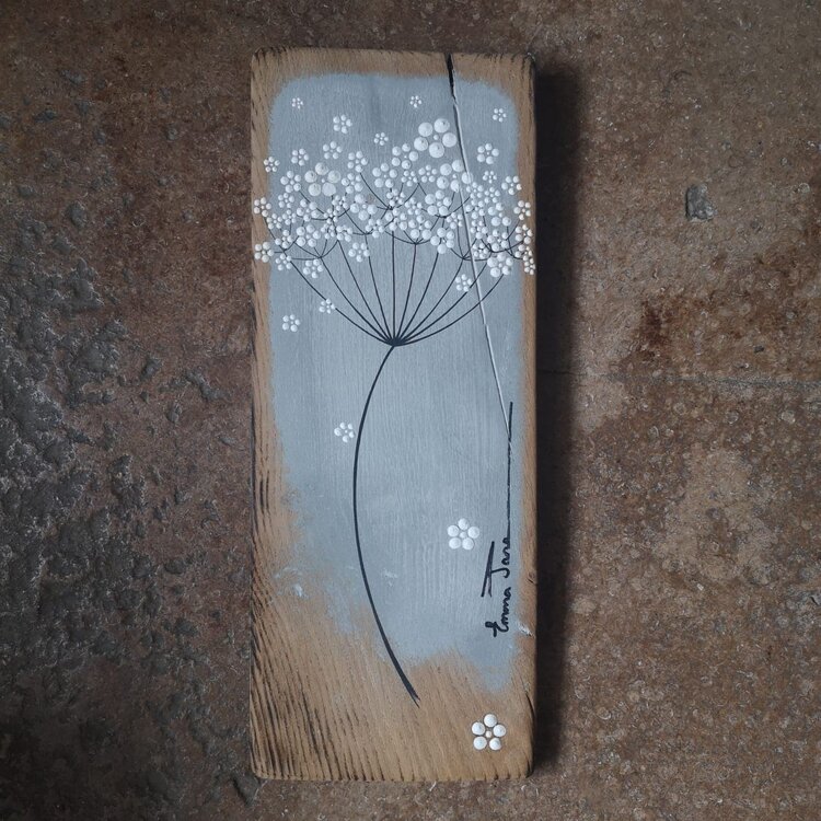 Emma Jane Small Grey Painted Rustic Wood - S254