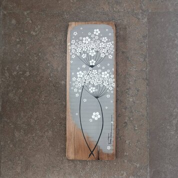 Emma Jane Medium Grey Painted Rustic Wood- M312
