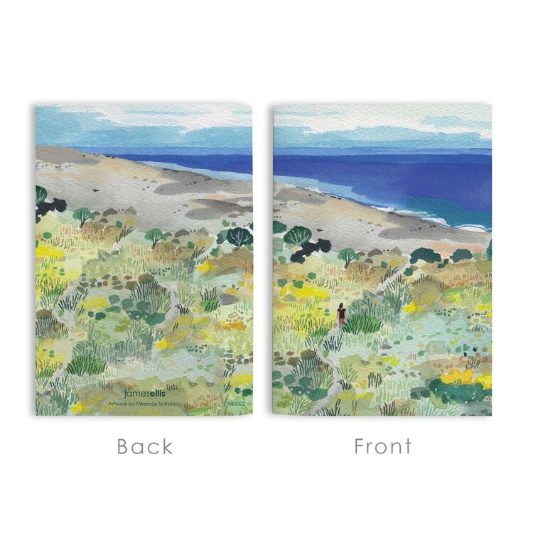 James Ellis 'Down To the Beach' A6 Lined Notebook
