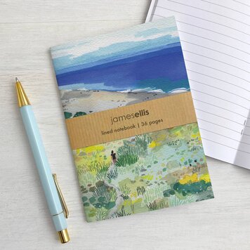 James Ellis 'Down To the Beach' A6 Lined Notebook