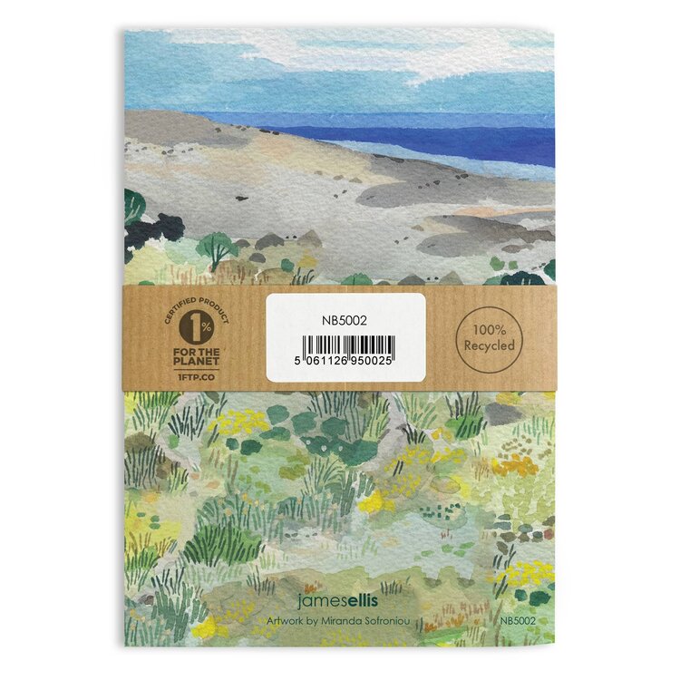 James Ellis 'Down To the Beach' A6 Lined Notebook