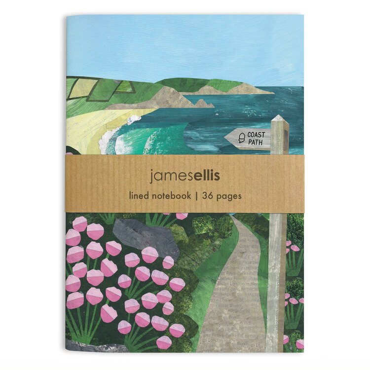 James Ellis 'Coast Path' A6 Lined Notebook
