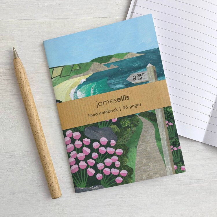 James Ellis 'Coast Path' A6 Lined Notebook