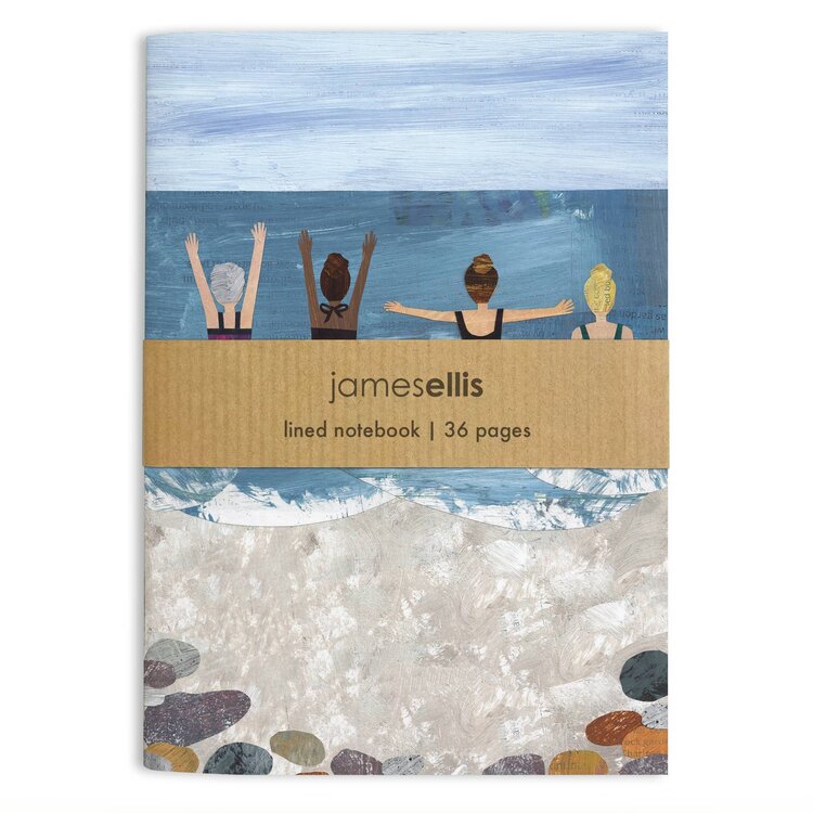 James Ellis 'Wild Sea Swimmers' A6 Lined Notebook