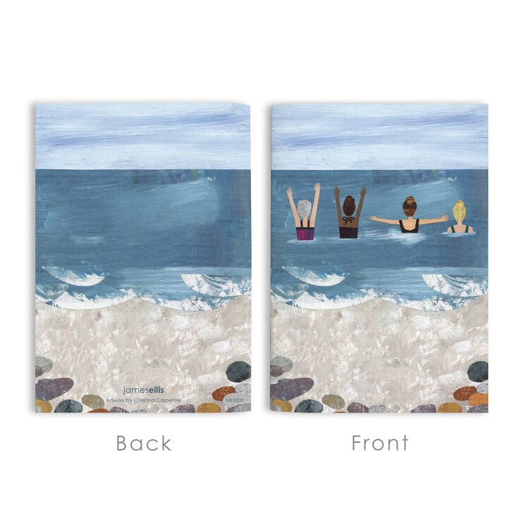 James Ellis 'Wild Sea Swimmers' A6 Lined Notebook