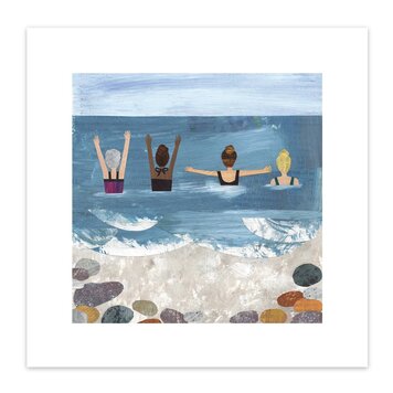 James Ellis 'Wild Sea Swimmers' Art Print