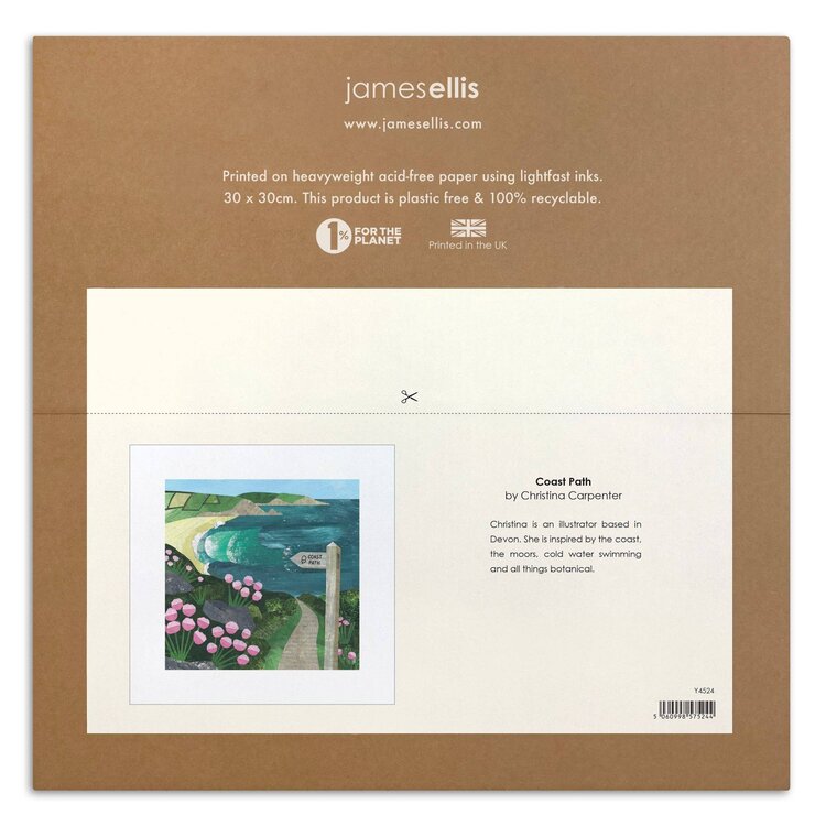 James Ellis 'Coast Path' Art Print