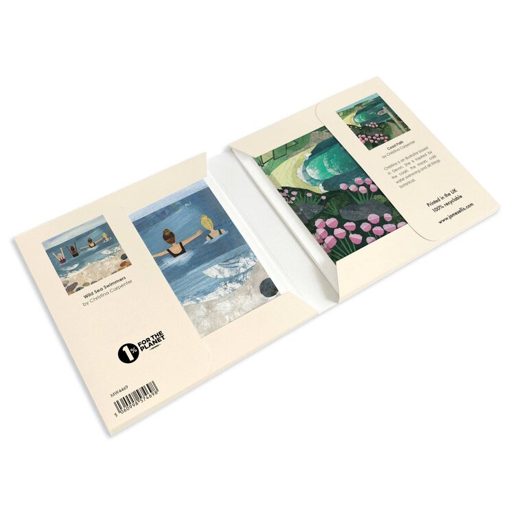 James Ellis 'Swimmers & Coast Path' Wallet of 8 Notecards