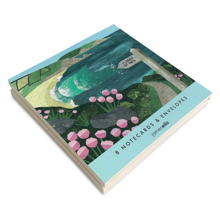 James Ellis 'Swimmers & Coast Path' Wallet of 8 Notecards