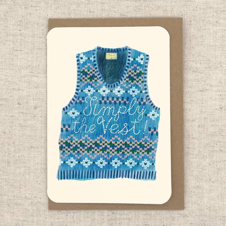 Oldfield Design Co 'Simply The Vest' Card
