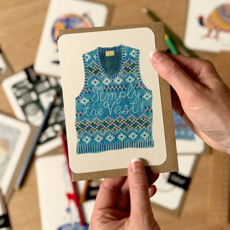 Oldfield Design Co 'Simply The Vest' Card