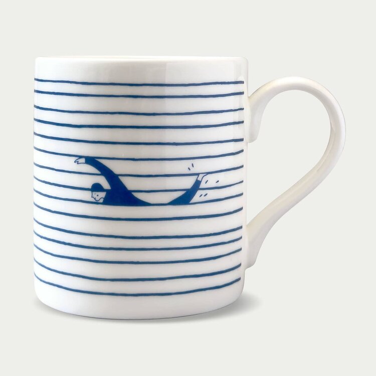 Oldfield Design Co Swimmers Striped Mug