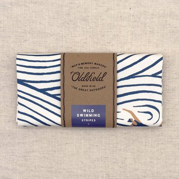 Oldfield Design Co Swimming Pattern Tea Towel