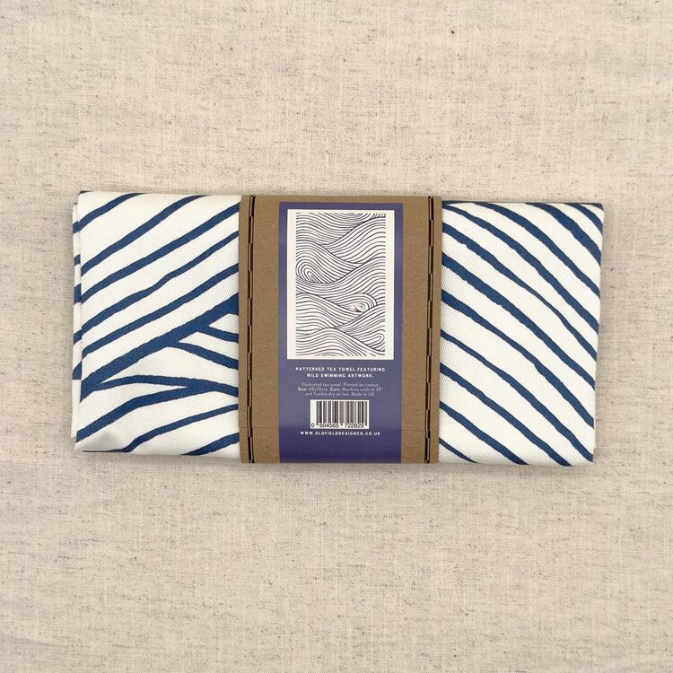 Oldfield Design Co Swimming Pattern Tea Towel