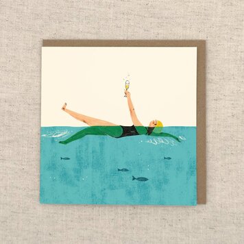 Oldfield Design Co 'Swim & Fizz' Art Card
