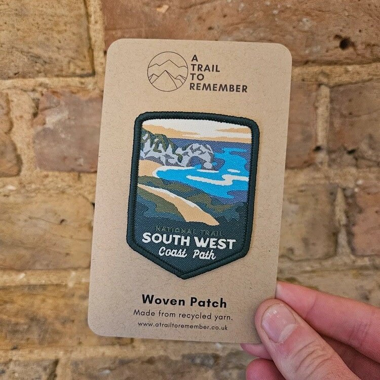 A Trail To Remember South West Coast Path Woven Patch