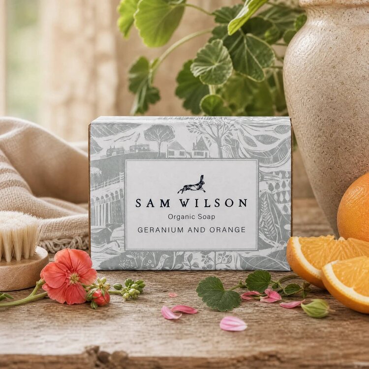 Sam Wilson Geranium & Orange Organic Soap