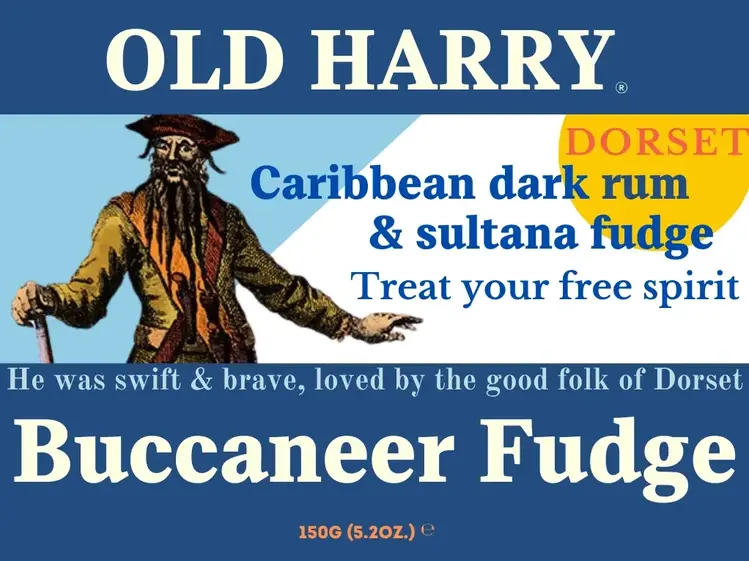 Dorset Chocolate Old Harry Buccaneer Luxury Clotted Cream Fudge