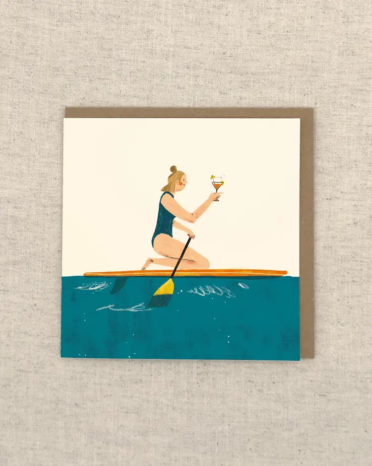 Oldfield Design Co ‘Paddle & A Cocktail’ Art Card