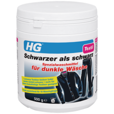 HG HG Schwarzer als schwarz Spezialwaschmittel für dunkle Wäsche 500 g