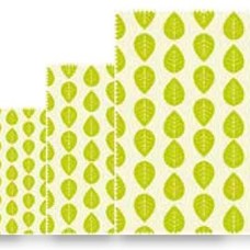 nuts nuts Vegane Pflanzenwachstücher "Grüne Blätter" 4er Set