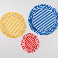 nuts nuts Textil Schüsselabdeckungen "Streifen" 3er Set