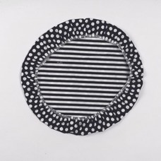 nuts nuts Textil Schüsselabdeckung XL "Streifen Schwarz/Weiß" 1 Stk