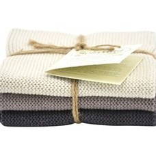 Solwang Solwang Gestrickte Wischtücher l Warmes Grau Kombi