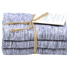 Solwang Solwang Gestrickte Wischtücher l Weiß/Grau Mix