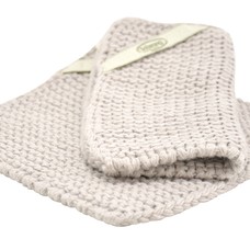 Solwang Solwang Gestrickte Topflappen l Warmes Hellgrau