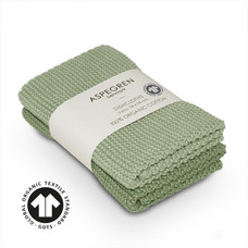 Aspegren Aspegren Abwaschtuch Strick Design l Solid Laurel Green