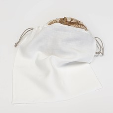 Vieböck Vieböck Schlichter Brotsack aus reinem Leinen | Weiß